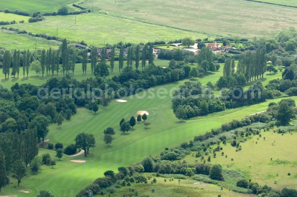 Abridge from the bird's eye view: View of the Abridge Golf Club in the district Stapleford Tawney of Abridge in the county Essex in the UK
