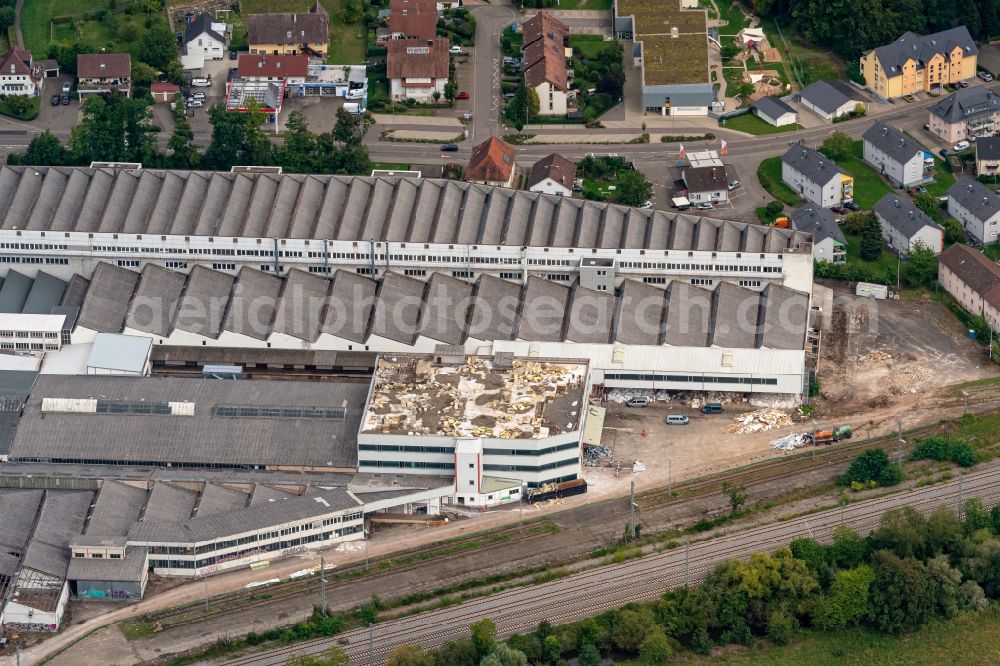 Aerial photograph Gengenbach - Company grounds and facilities of Aliseo Art Projects in Gengenbach in the state Baden-Wurttemberg, Germany