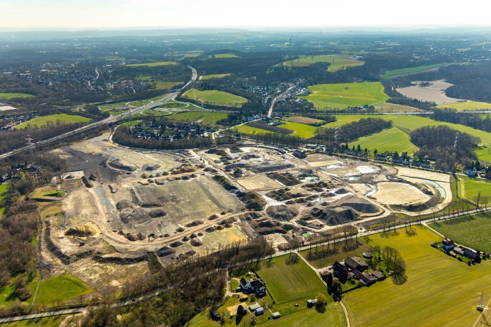 Aerial photograph Dortmund - Demolition and dismantling of the decommissioned power plants and exhaust towers of the cogeneration plant Gustav Knepper in the district Mengede in Dortmund at Ruhrgebiet in the state North Rhine-Westphalia, Germany