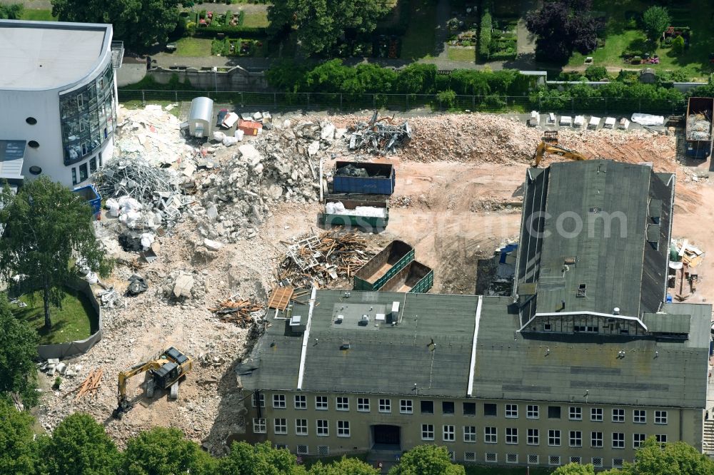 Aerial photograph Berlin - Demolition area of office buildings Home on Paul-Schneider-Strasse in the district Bezirk Steglitz-Zehlendorf in Berlin, Germany