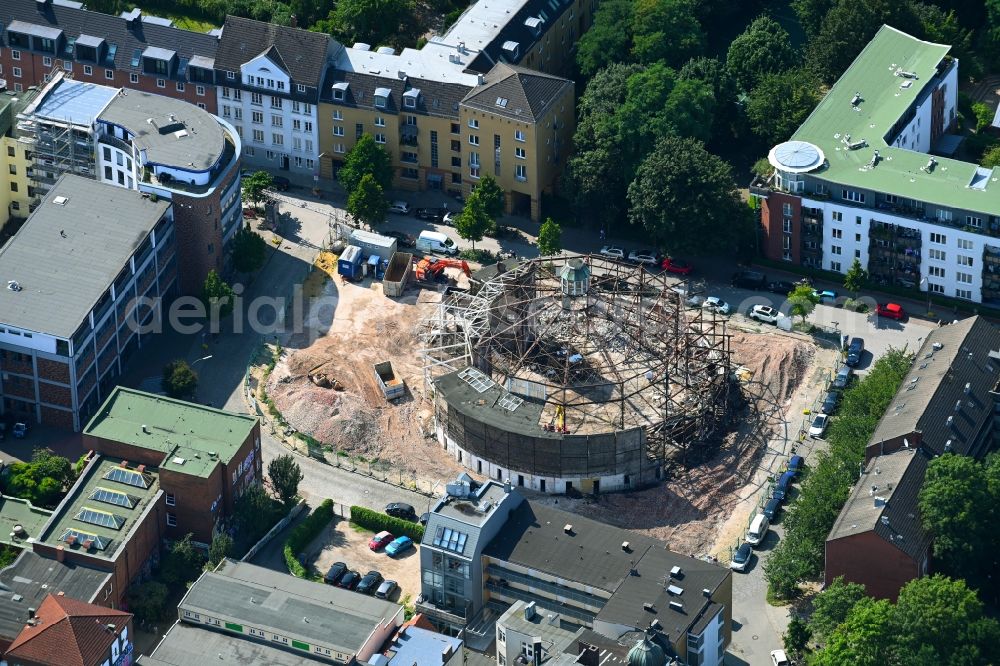 Aerial photograph Hamburg - Demolition of the building areaof the monument of the Schiller Opera in the district Sankt Pauli in Hamburg, Germany
