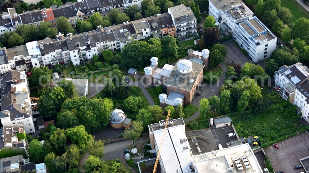 Bonn from above - Old observatory in Bonn in the state North Rhine-Westphalia, Germany