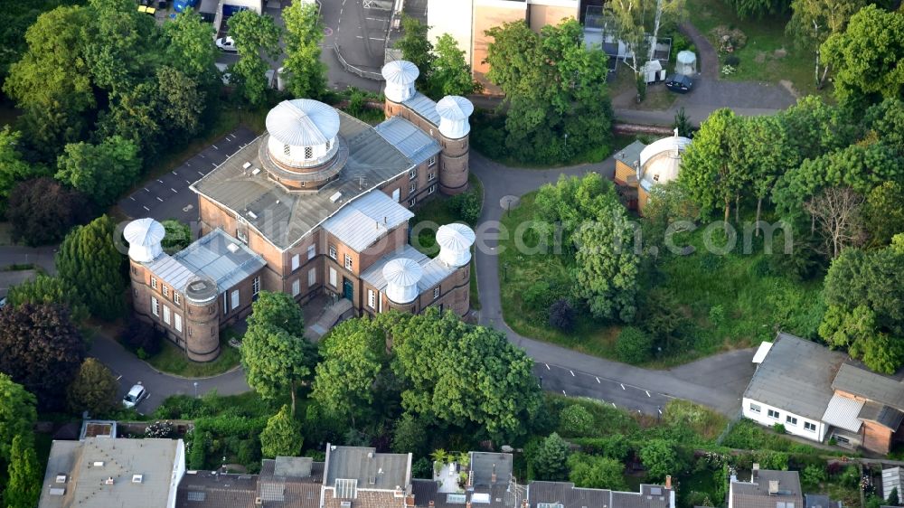 Bonn from the bird's eye view: Old observatory in Bonn in the state North Rhine-Westphalia, Germany