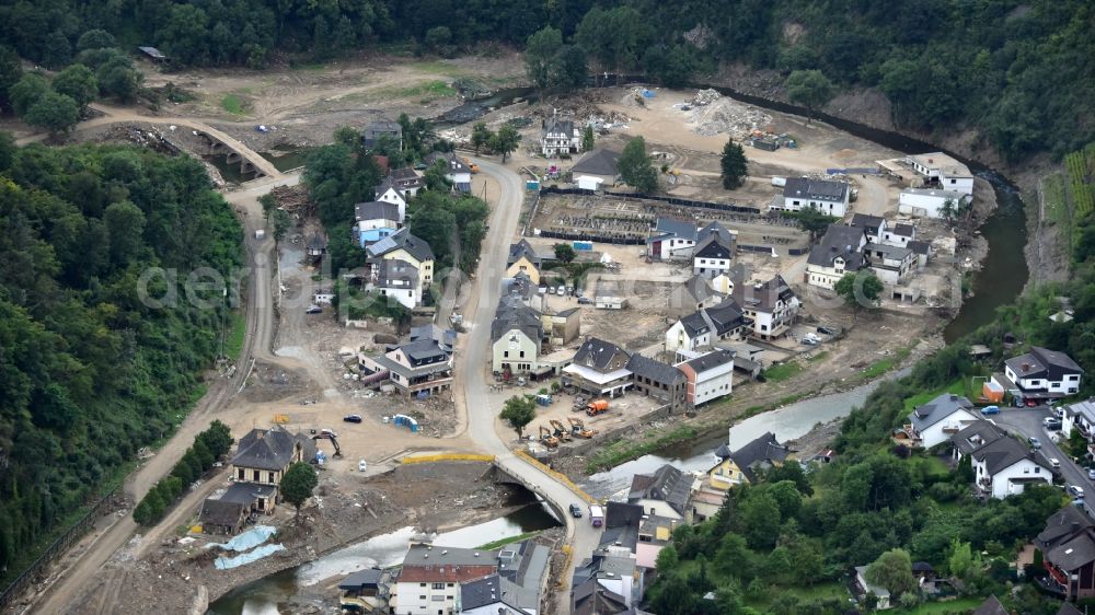 Altenahr from the bird's eye view: After the flood disaster in the Ahr valley this year Altenahr in the state Rhineland-Palatinate, Germany