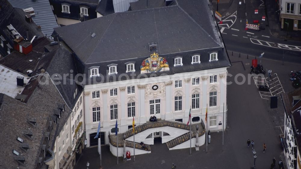 Bonn from the bird's eye view: Old Town Hall in Bonn in the state North Rhine-Westphalia, Germany