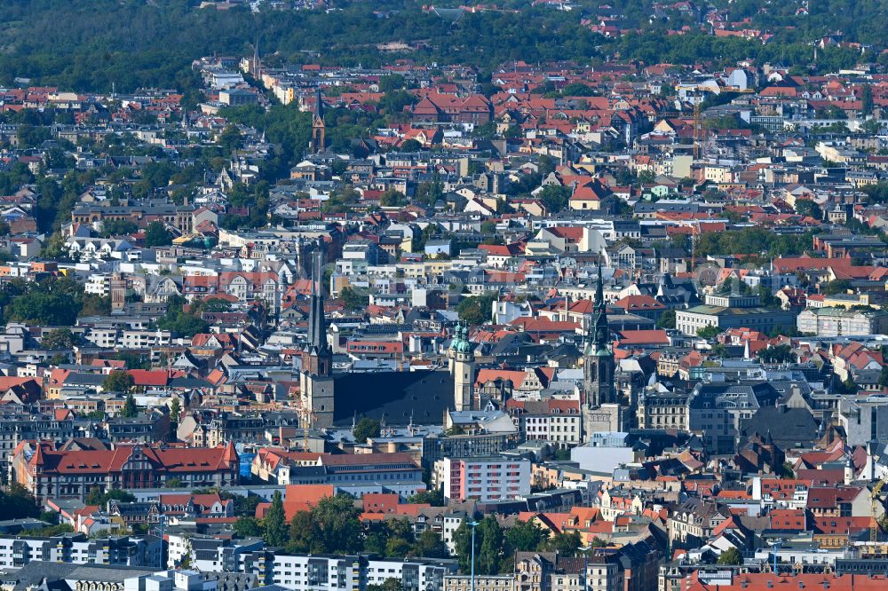 Aerial photograph Damaschkestraße - Old Town area and city center in Damaschkestraße in the state Saxony-Anhalt, Germany