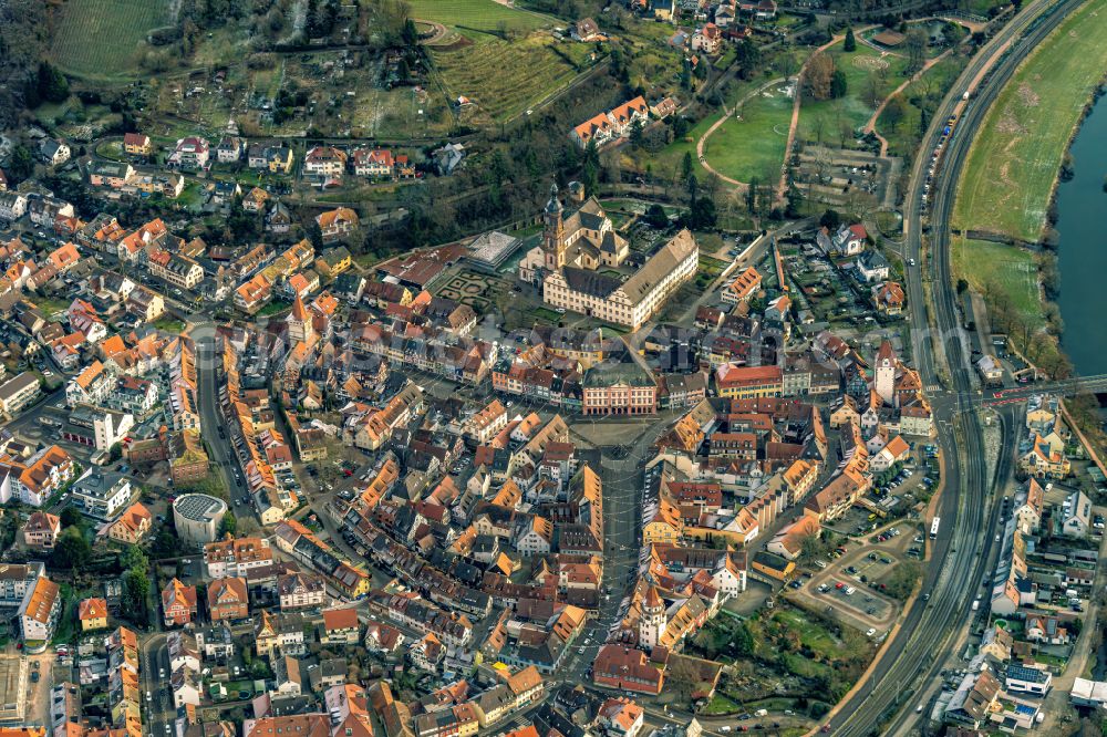 Aerial photograph Gengenbach - Old Town area and city center in Gengenbach in the state Baden-Wuerttemberg, Germany
