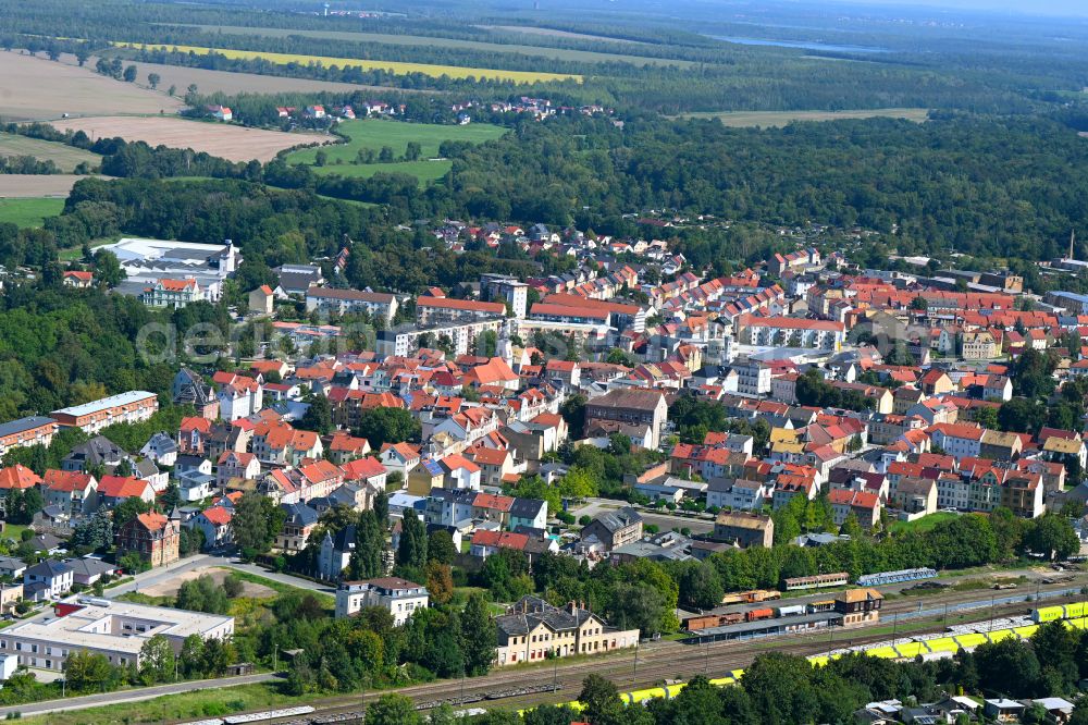 Aerial photograph Kayna - Old Town area and city center in Kayna in the state Saxony-Anhalt, Germany