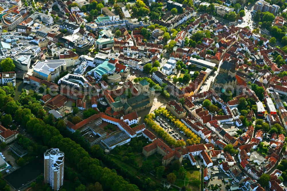 Aerial photograph Osnabrück - Old Town area and city center in Osnabrueck in the state Lower Saxony, Germany