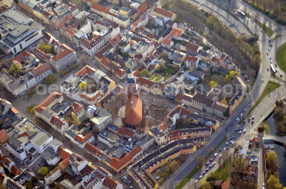 Aerial photograph Berlin - Old Town area and city center Spandau in Berlin, Germany