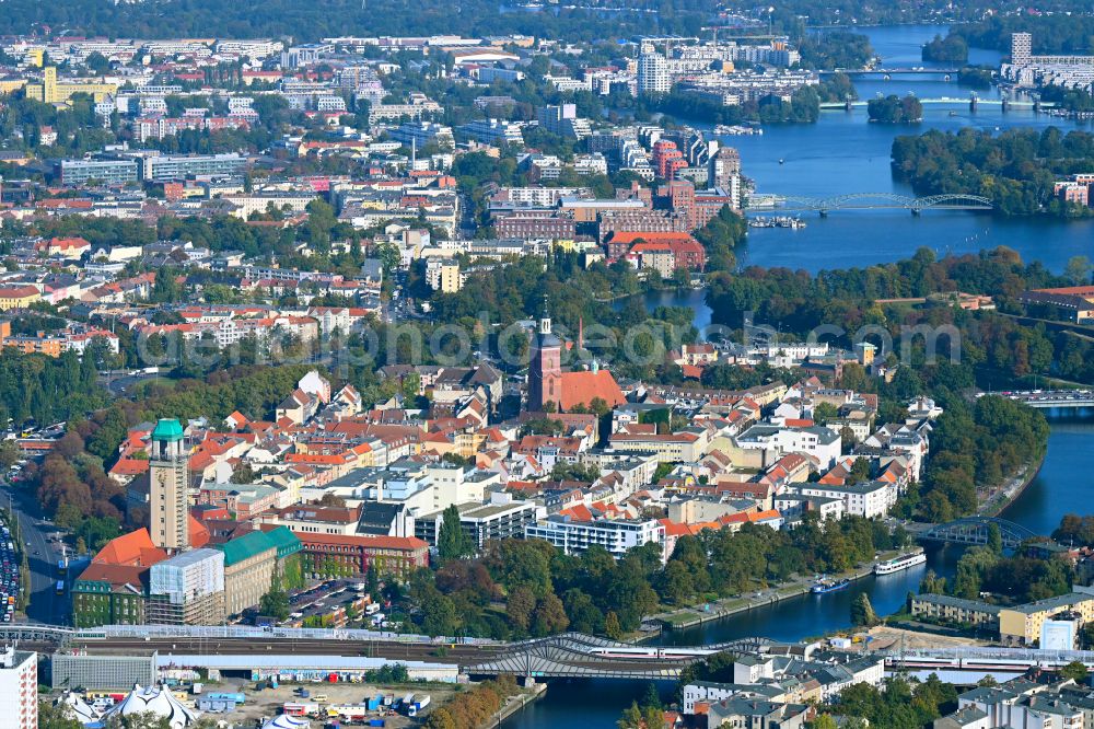 Aerial photograph Berlin - Old Town area and city center Spandau in the district Spandau in Berlin, Germany