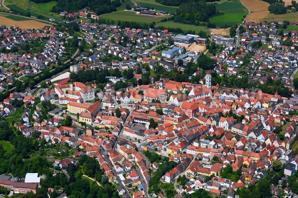 Aerial photograph Sulzbach-Rosenberg - Old Town area and city center in Sulzbach-Rosenberg in the state Bavaria, Germany
