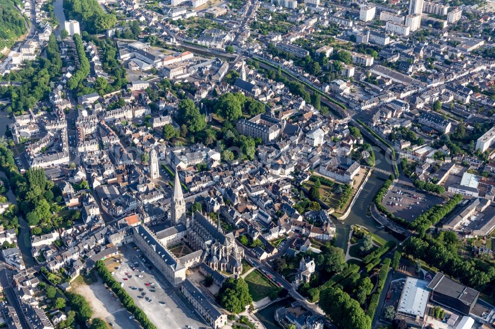 Aerial photograph Vendome - Old Town area and city center in Vendome in Centre-Val de Loire, France