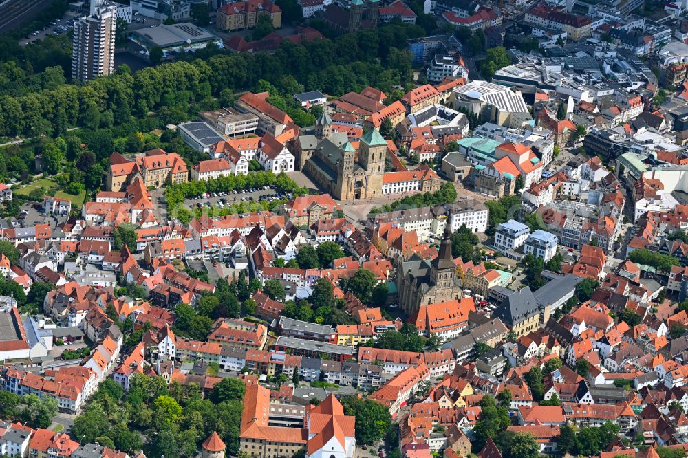 Aerial photograph Westerberg - Old Town area and city center in Westerberg in the state Lower Saxony, Germany