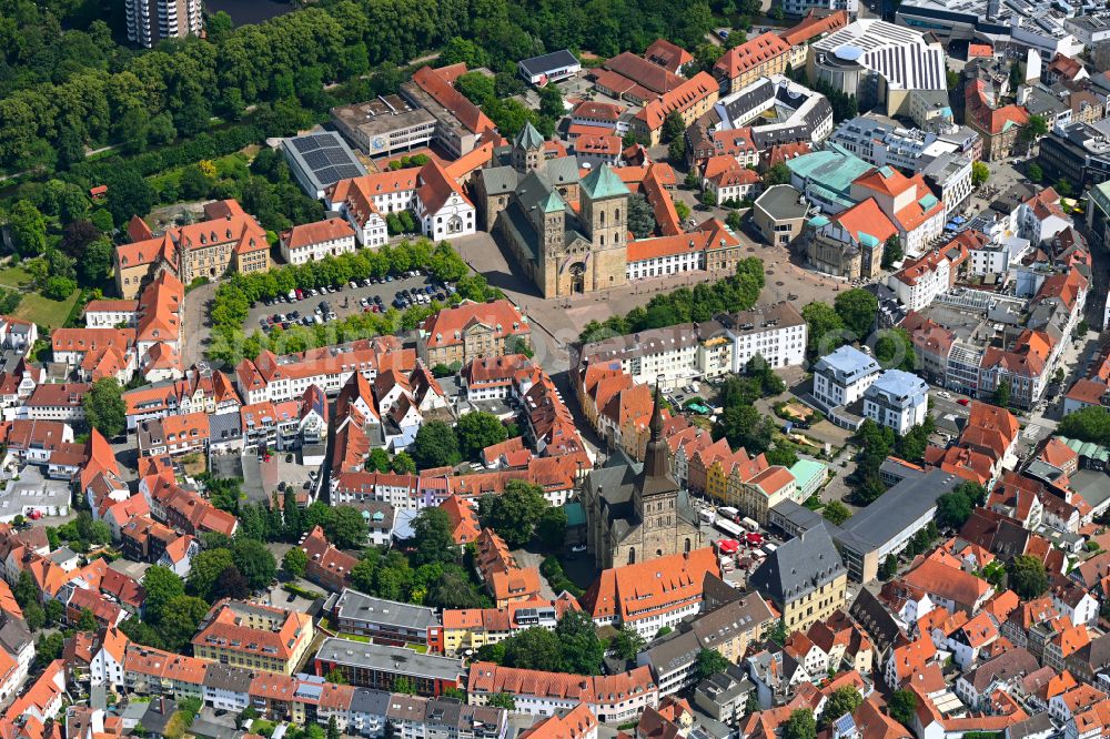 Westerberg from the bird's eye view: Old Town area and city center in Westerberg in the state Lower Saxony, Germany