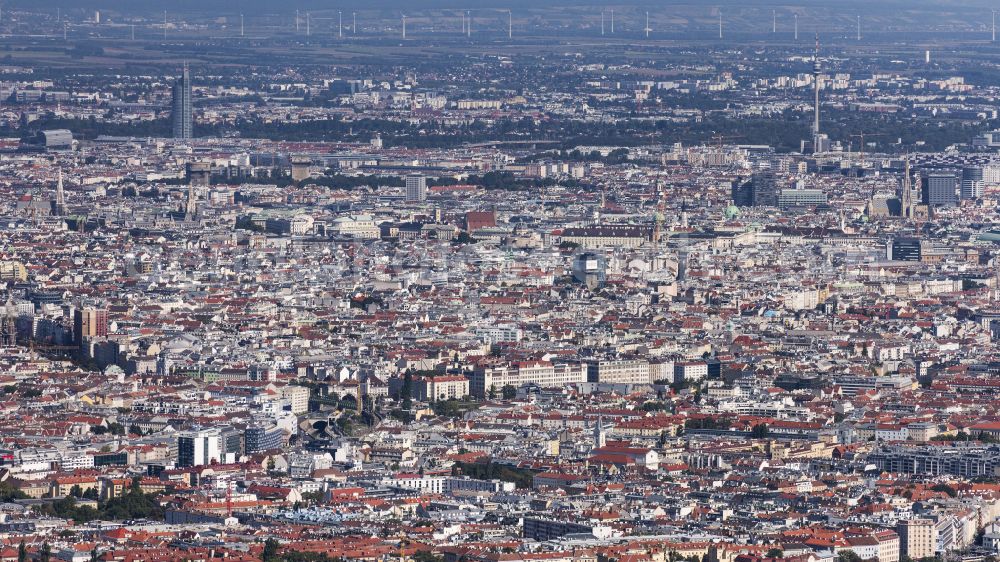 Aerial photograph Wien - Old Town area and city center in Vienna in Austria