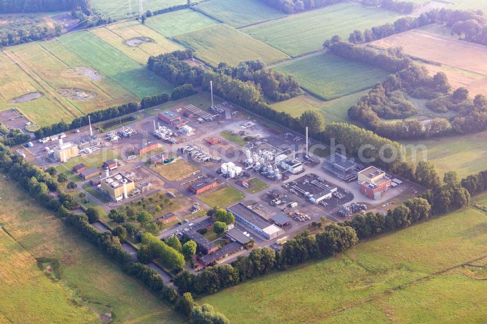 Aerial photograph Epe - Overground facilities of the Natural gas storage of the E.ON Ruhrgas AGin Epe in the state North Rhine-Westphalia, Germany