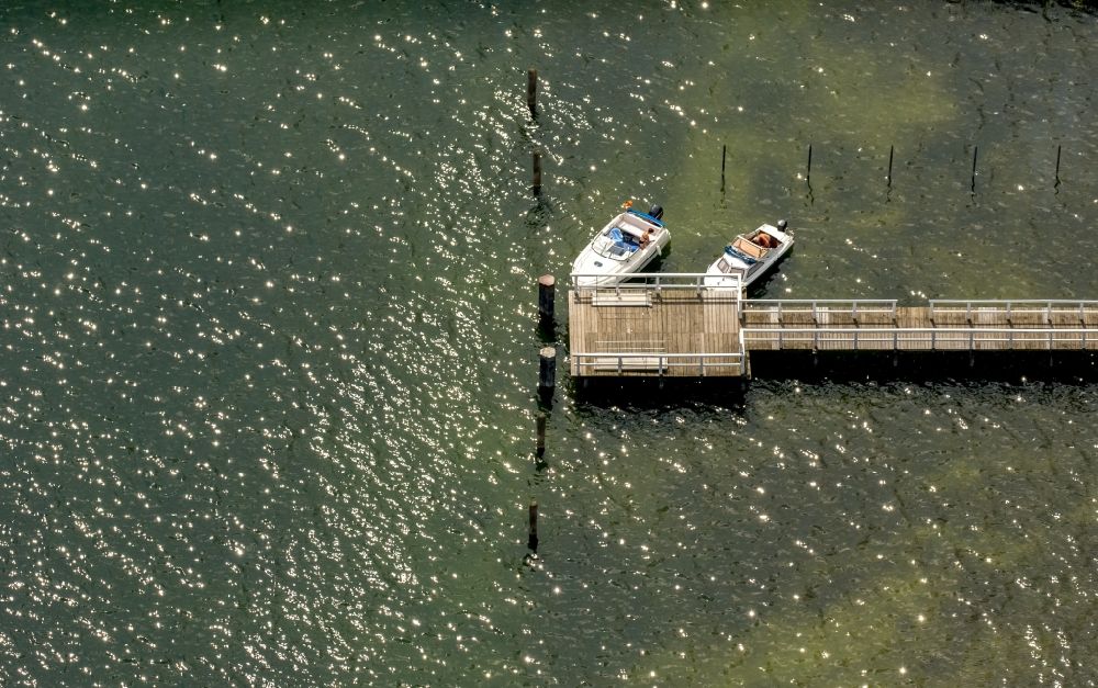 Aerial image Appelburg - Docks for motorboats in Appelburg in the state Mecklenburg - Western Pomerania