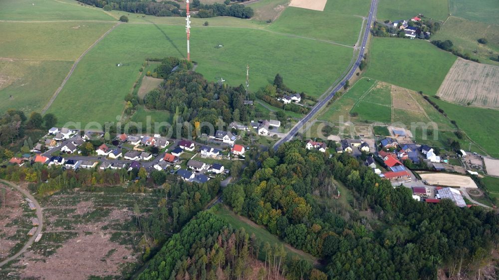 Sankt Katharinen (Landkreis Neuwied) from above - View of the village Ginsterhahn (Landkreis Neuwied) in the state Rhineland-Palatinate, Germany