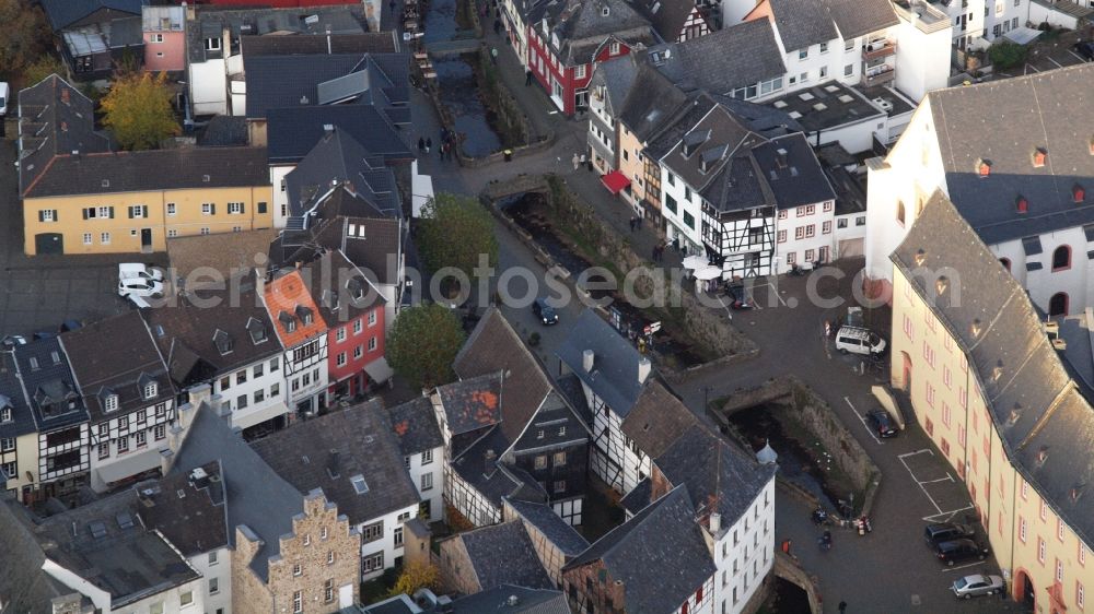 Aerial image Bad Münstereifel - View of downtown Bad Muenstereifel in the state North Rhine-Westphalia, Germany