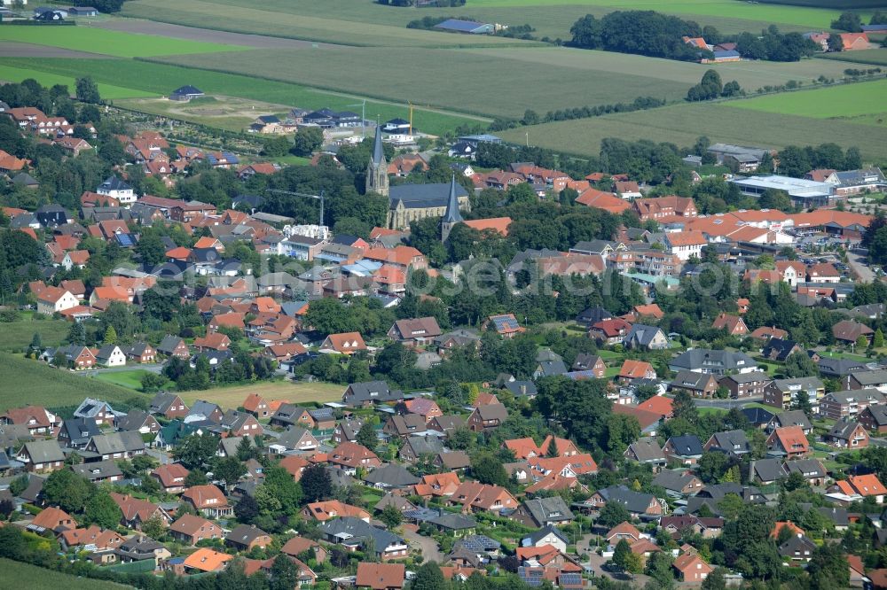 Aerial image Freren - View on the small town Freren in the state Lower Saxony