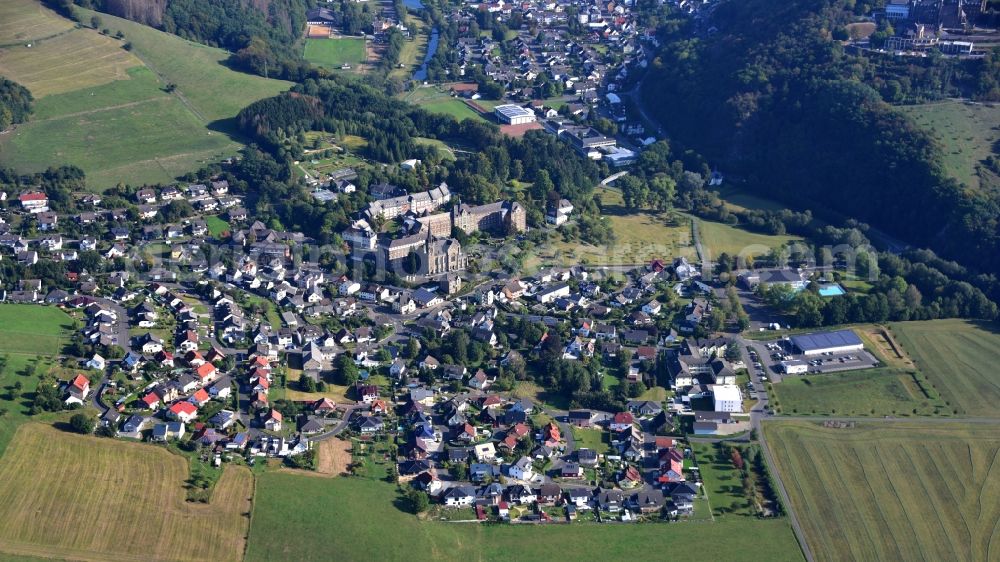 Aerial image Hausen (Wied) - View of the place in Hausen (Wied) in the state Rhineland-Palatinate, Germany