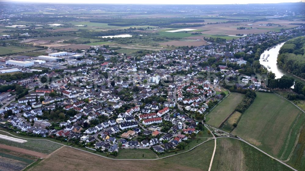 Aerial photograph Bornheim - View of the village of Hersel in the state North Rhine-Westphalia, Germany
