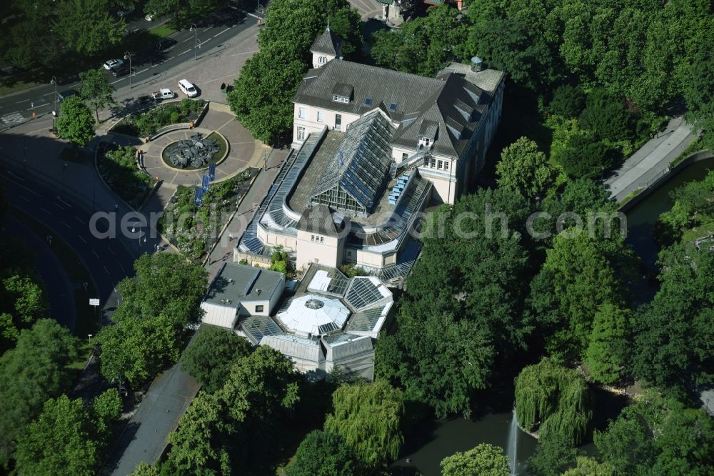 Aerial image Berlin - Aquarium at the Budapest street on zoo grounds of the Zoological Garden in Berlin