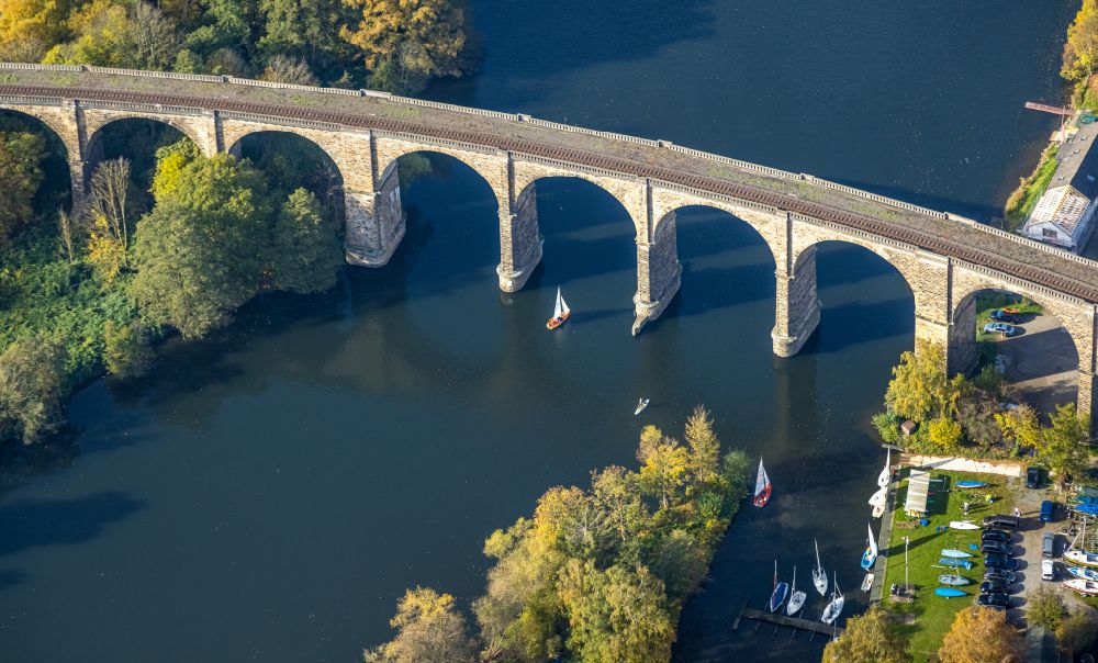 Herdecke from the bird's eye view: Aqueduct in Herdecke in the state North Rhine-Westphalia, Germany