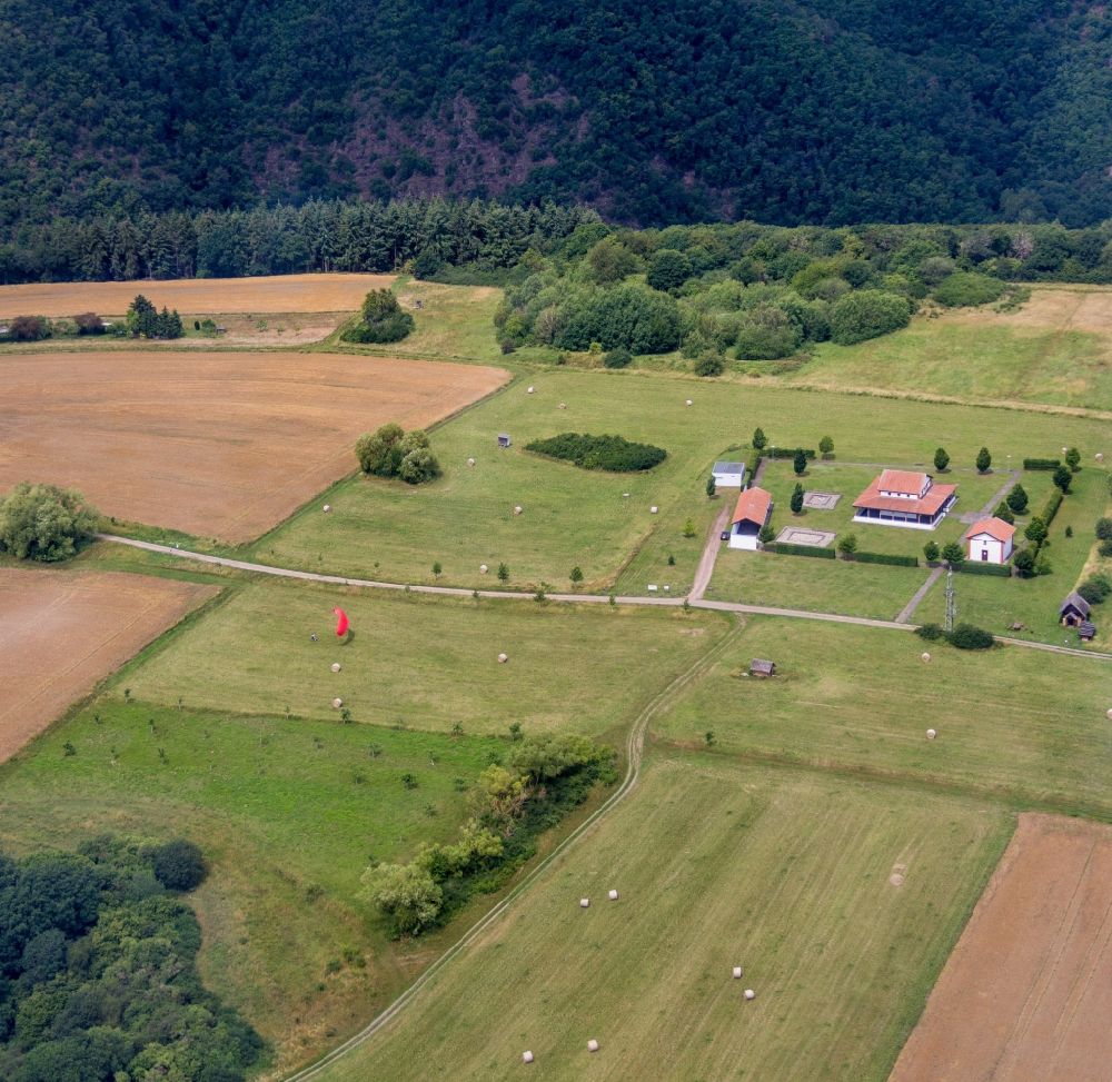 Aerial photograph Pommern - Archaeology park Martberg in Pommern in the state Rhineland-Palatinate, Germany