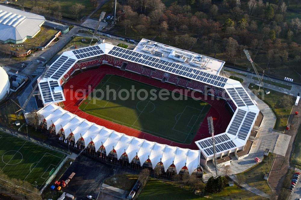 Aerial photograph Erfurt - Site of the Arena stadium Steigerwaldstadion in Erfurt in Thuringia