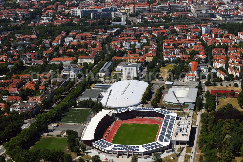 Aerial image Erfurt - Site of the Arena stadium Steigerwaldstadion in Erfurt in Thuringia