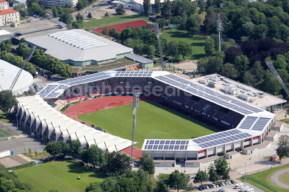 Aerial photograph Erfurt - Site of the Arena stadium Steigerwaldstadion in Erfurt in Thuringia