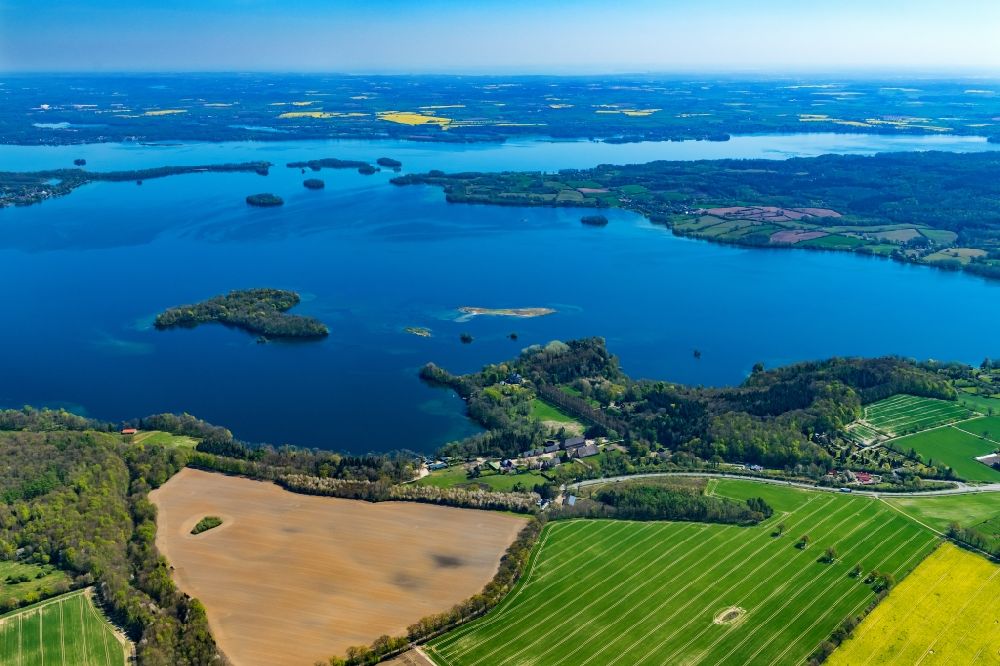 Aerial photograph Ascheberg - Ascheberg Christian youth leisure center on Lake Ploen in the state Schleswig-Holstein, Germany