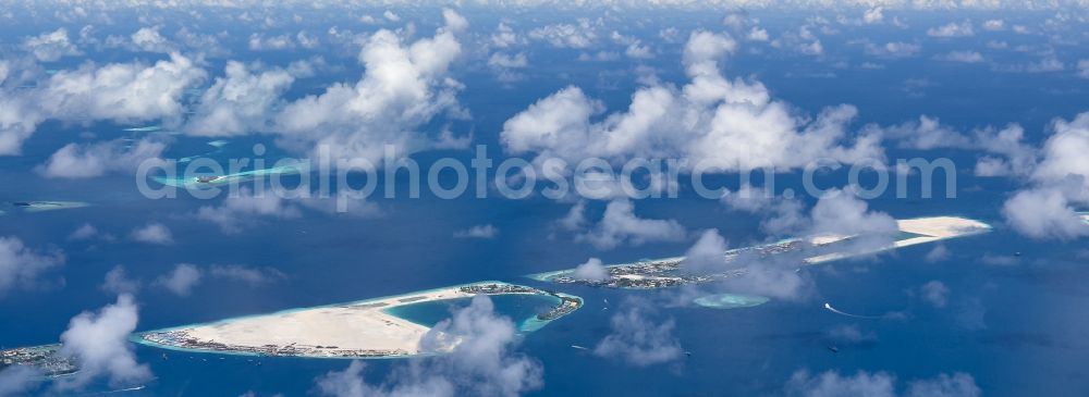 Aerial photograph Gulhi Falhu - Atoll on the water surface Gulhi Falhu in Gulhi Falhu in Maldives, Maldives