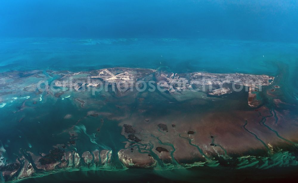 Aerial photograph Key West - Atoll on the water surface Key West in Key West in Florida, United States of America