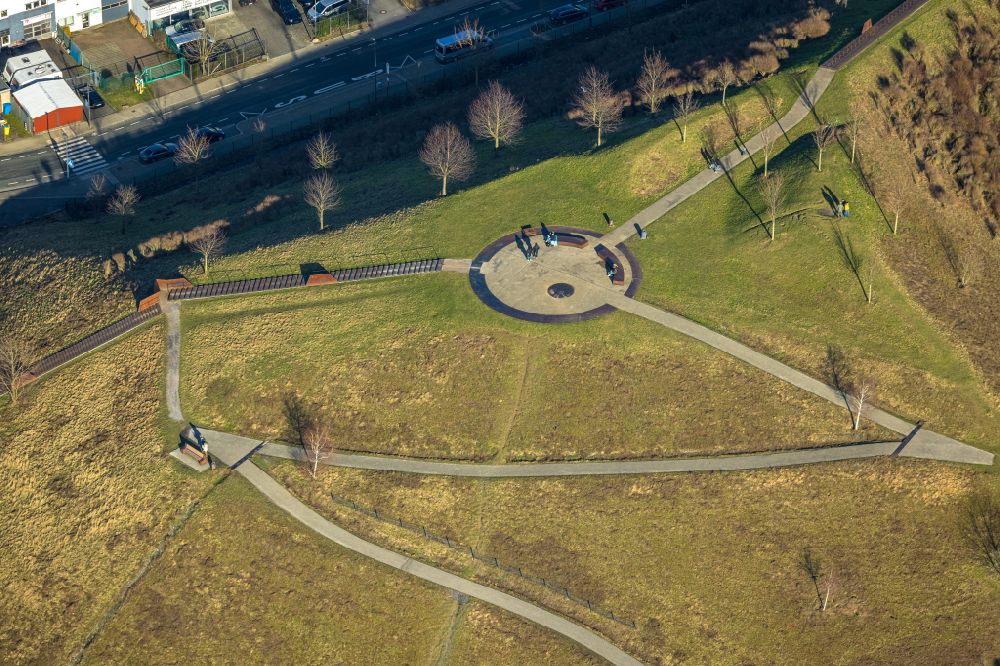 Aerial photograph Dortmund - Viewpoint on the Kaiserberg on Meinbergstrasse in the Hoerde district in Dortmund in the Ruhr area in the state North Rhine-Westphalia, Germany