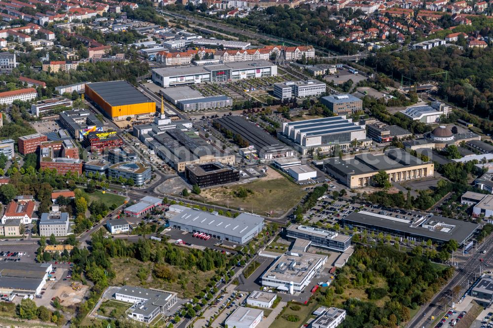 Aerial photograph Leipzig - Exhibition grounds and exhibition halls of the Alte Messe in the district Zentrum-Suedost in Leipzig in the state Saxony, Germany