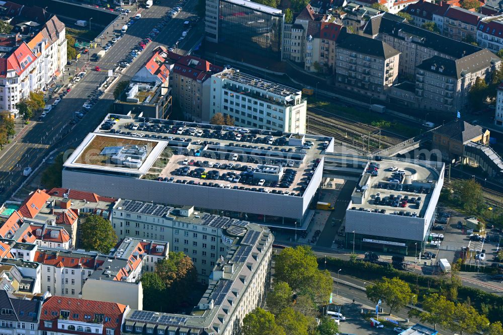 Berlin from the bird's eye view: Car dealership building BMW Niederlassung Berlin Kaiserdamm in the district Westend in Berlin, Germany