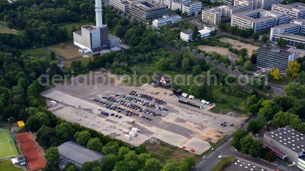 Bonn from the bird's eye view: Place of a drive-in cinema and light theater on Dottendorfer Strasse in the district Dottendorf in Bonn in the state North Rhine-Westphalia, Germany