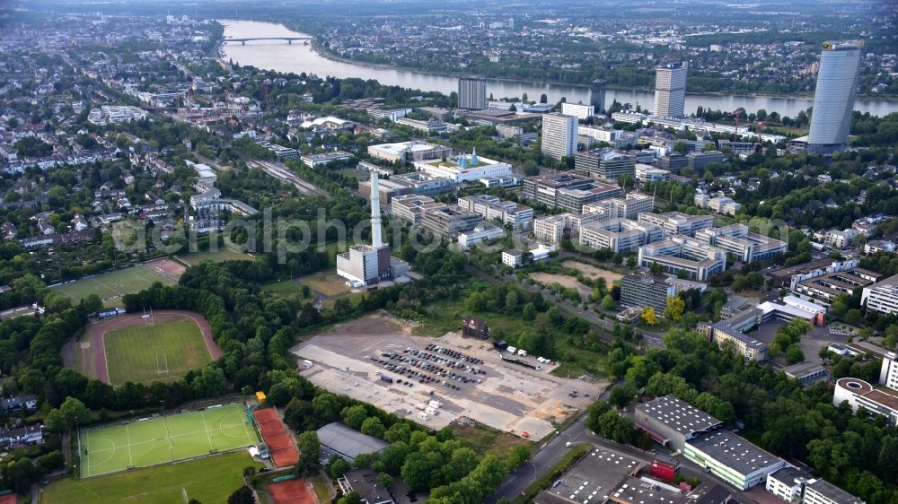 Aerial image Bonn - Place of a drive-in cinema and light theater on Dottendorfer Strasse in the district Dottendorf in Bonn in the state North Rhine-Westphalia, Germany