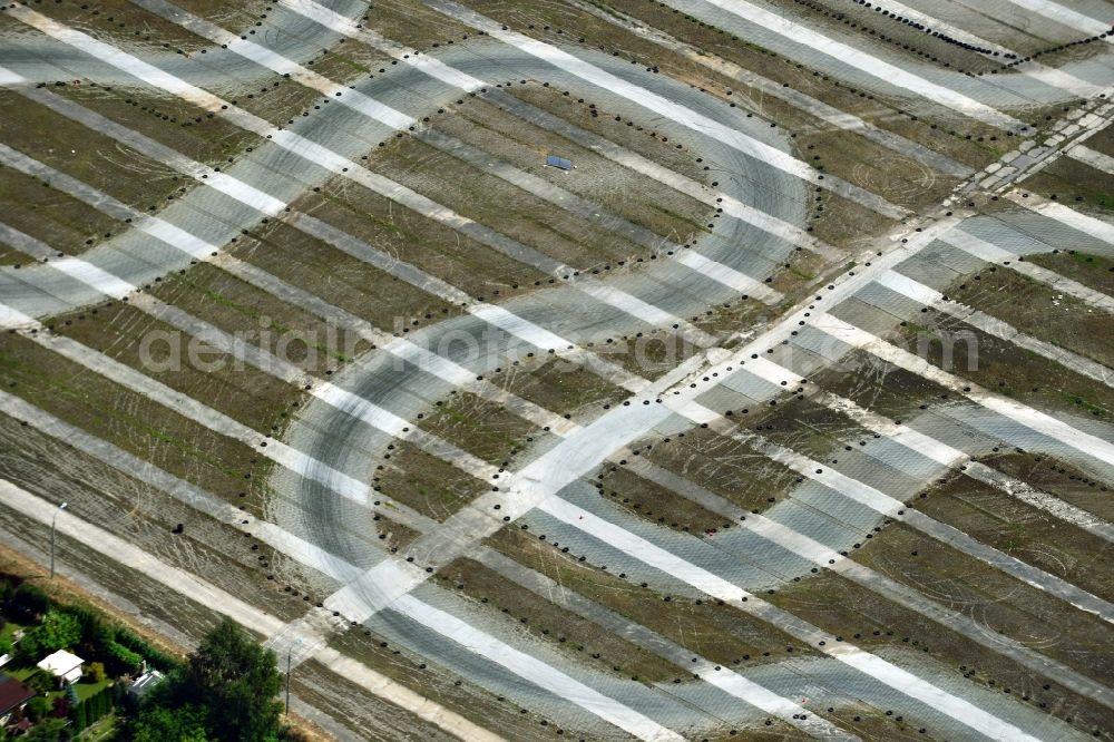 Warschau from the bird's eye view: View of the race course Rally Drive in Warsaw in the voivodeship Masowien in Poland