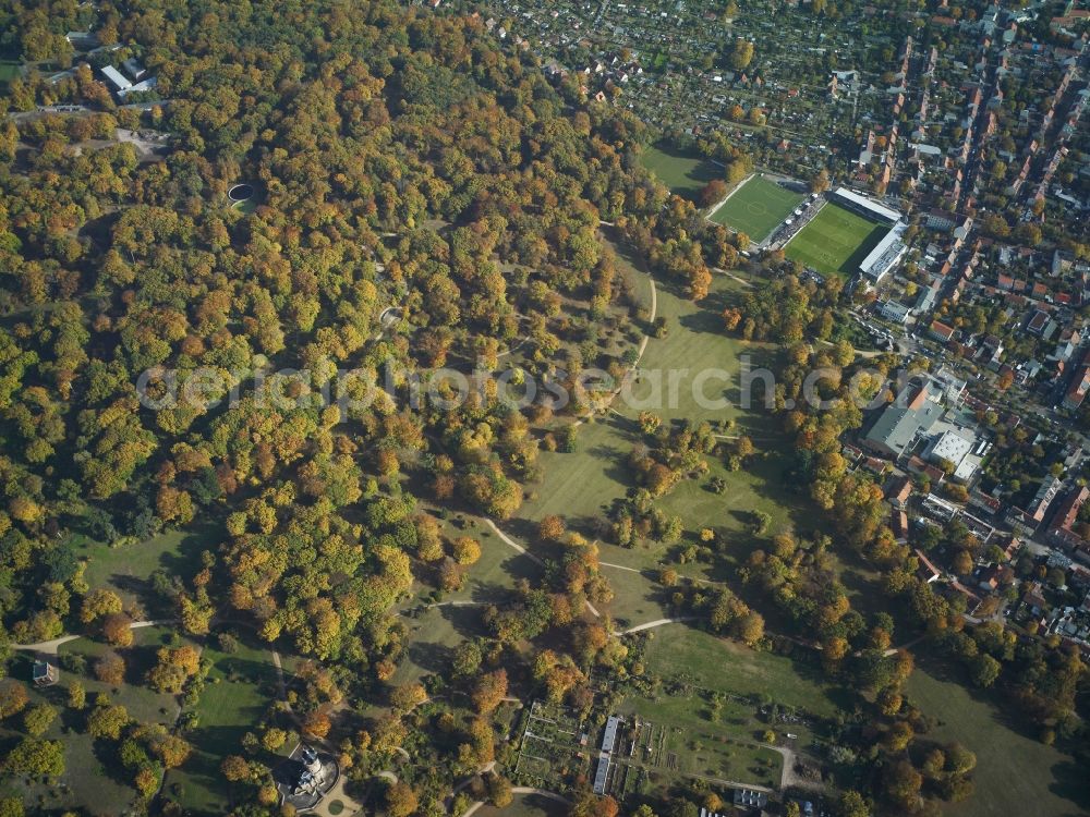Potsdam from above - View of the district Babelsberg North in Potsdam in the state Brandenburg