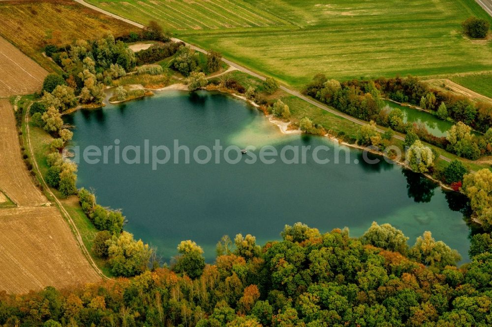 Aerial photograph Kappel-Grafenhausen - Water in Kappel-Grafenhausen in the state Baden-Wurttemberg, Germany