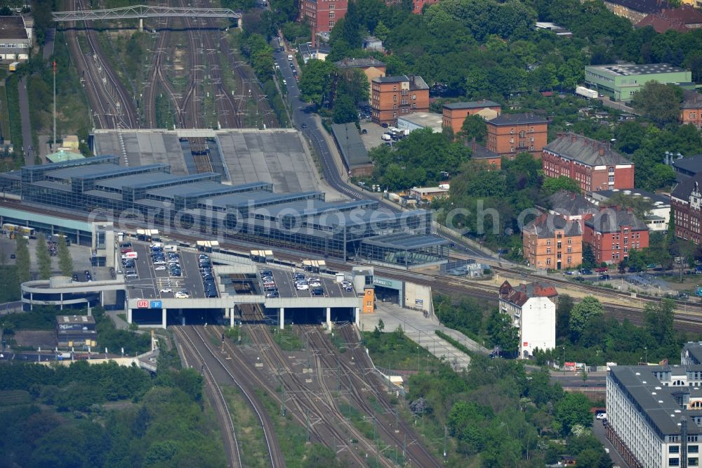 Berlin from the bird's eye view: View of the railway station Südkreuz