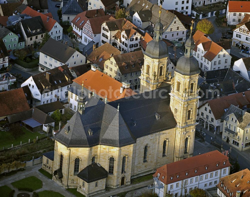Aerial photograph Gößweinstein - View of the Basilica Gößweinstein