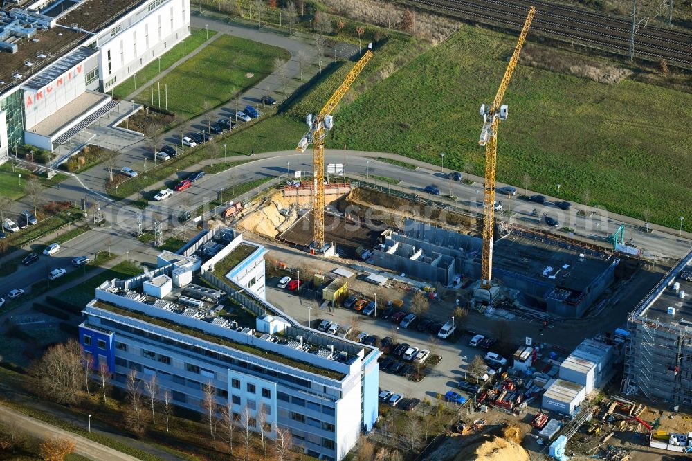 Aerial photograph Potsdam - Building site office building Am Muehlenberg in the district Golm in Potsdam in the state Brandenburg, Germany