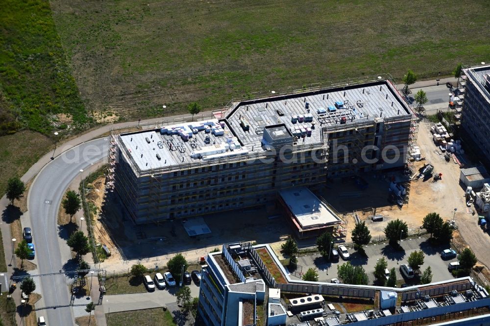 Aerial image Potsdam - Building site office building Am Muehlenberg in the district Golm in Potsdam in the state Brandenburg, Germany