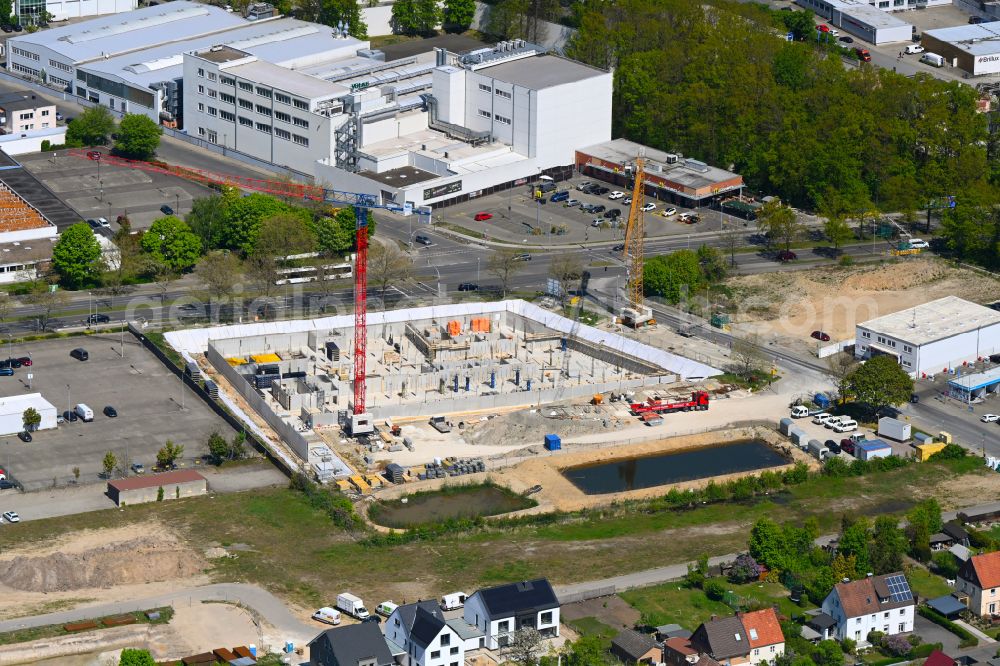 Aerial photograph Wolfsburg - Building site office building on Lerchenweg corner Dieselstrasse in Wolfsburg in the state Lower Saxony, Germany