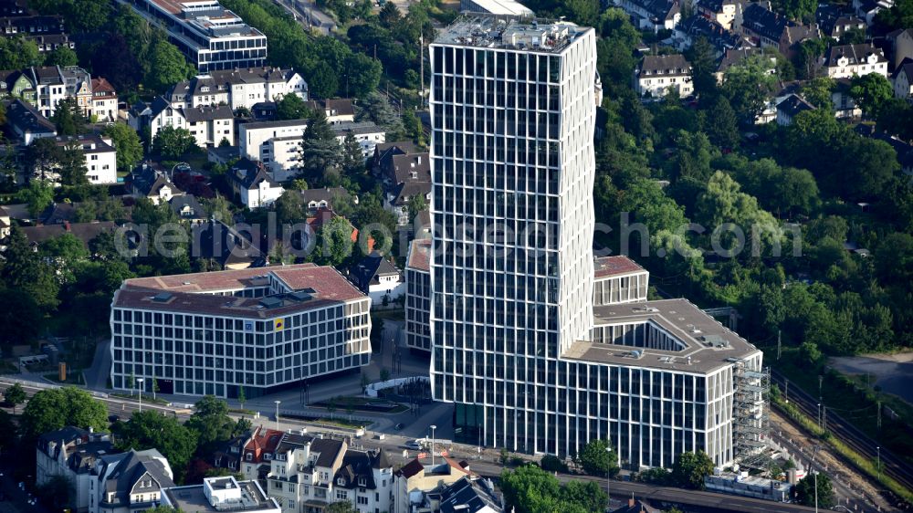 Aerial photograph Bonn - Building site office building Neuer Kanzlerplatz on Kaiserstrasse - Reuterstrasse in the district Gronau in Bonn, in the state North Rhine-Westphalia, Germany